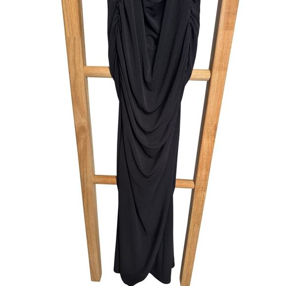 I.Am.Gia NWT Valentina Maxi Dress Halter Open Back Mermaid Skirt Black Size Smal - Picture 6 of 12